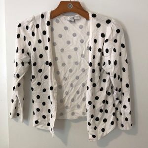 Forever 21 | Black & white polka dot cardigan.